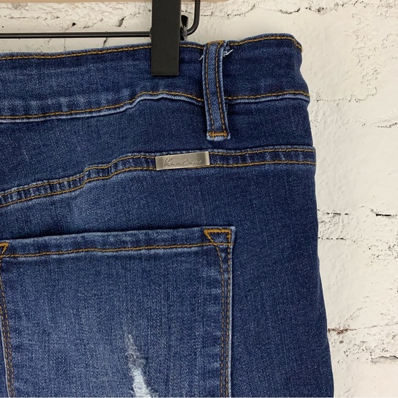 KanCan Saskia Distressed Dark Wash Skinny Jeans XL - Picture 12 of 14
